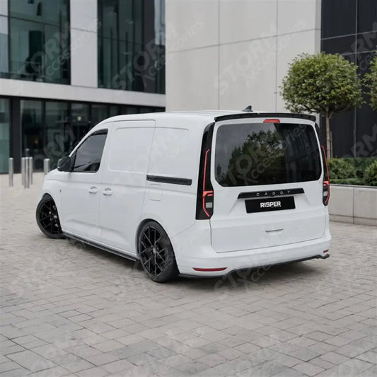 Tailgate Rear Spoiler in Gloss Black For Volkswagen Caddy 2021 on