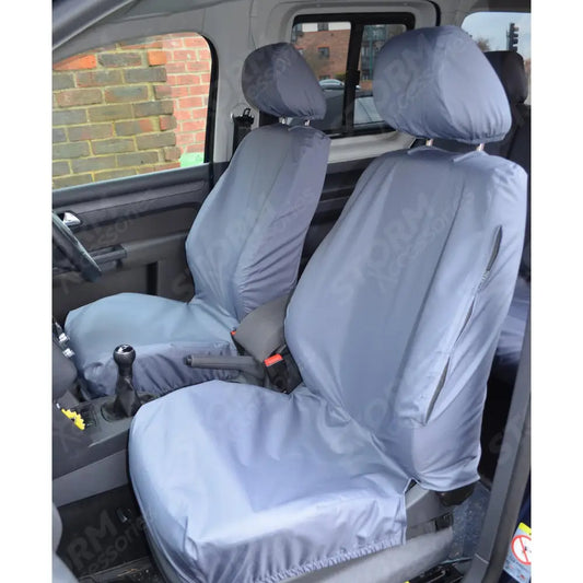 Tailored Front Seat Covers Grey For Vw Caddy 2004-2021