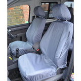 Tailored Front Seat Covers Grey For Vw Caddy 2004-2021