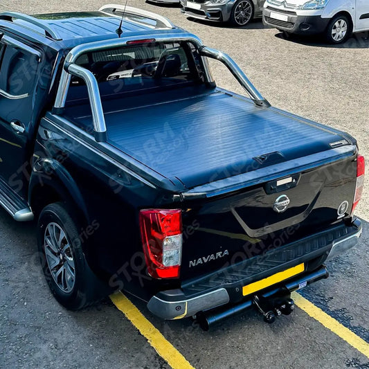 Tonneau Cover Black For Mercedes X-class Ridgeback Roll Top Nissan Navara Np300 2016 On