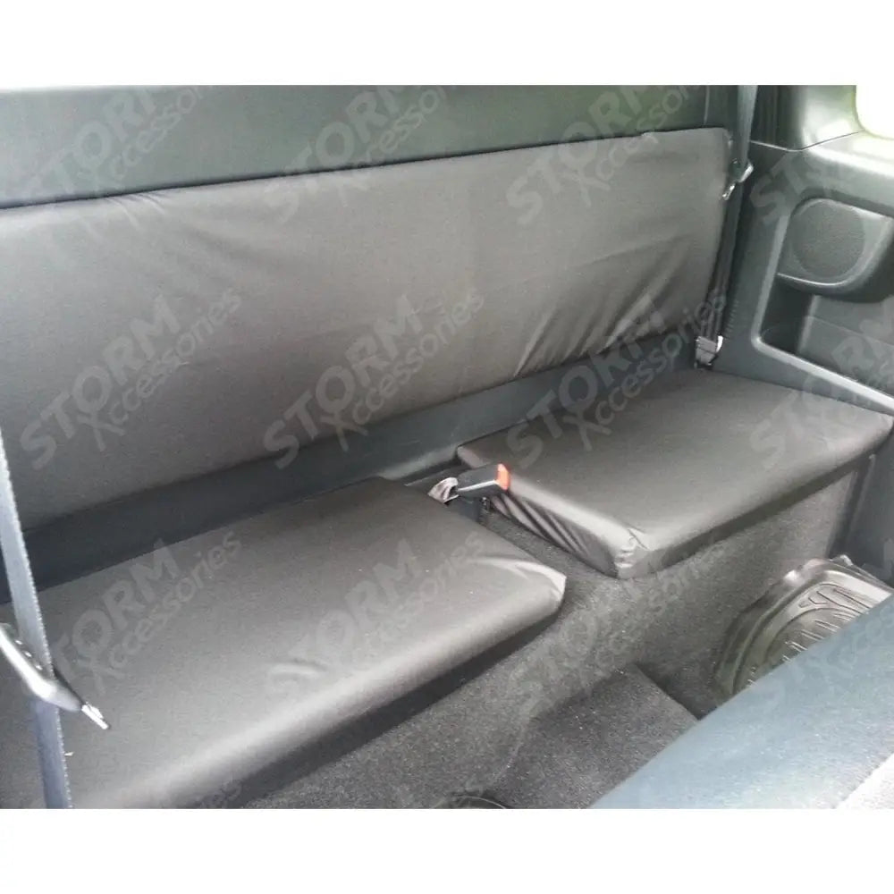 Toyota Hilux 2005-2016 Extra Cab Rear Seat Covers - Black