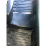 Toyota Hilux 2016 - 2021 Cab 3d Tailored Mud Mats Manual Black - Mudblock