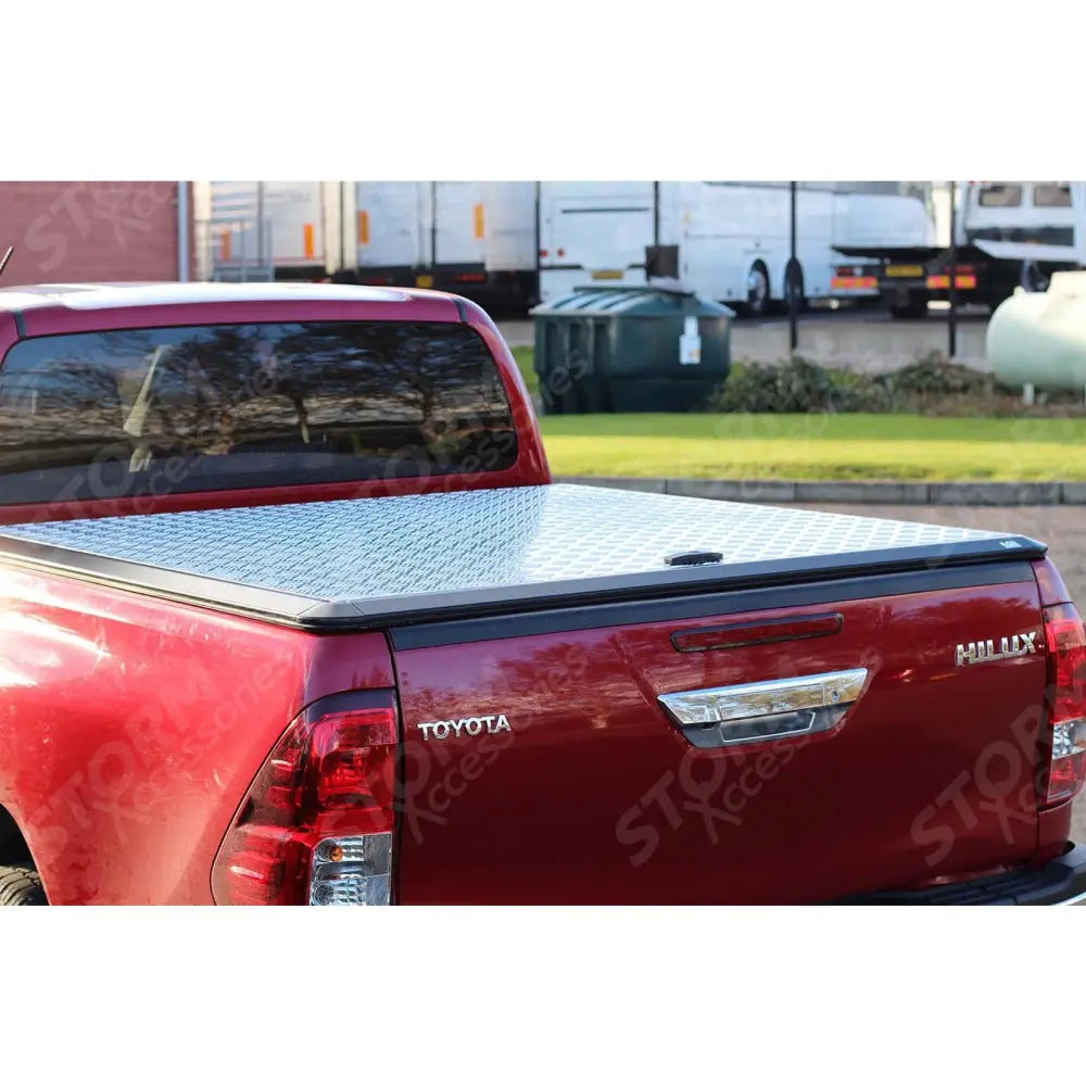 Toyota Hilux 2016 On - Double Cab Egr Aluminium Tonneau Cover - Mill Finish
