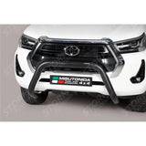 Toyota Hilux 2021 On Misutonida Ec Approved Front Bar - 76mm - Black