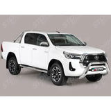 Toyota Hilux 2021 On - Misutonida Eu Approved Front A Bar - 76mm - Stainless Finish