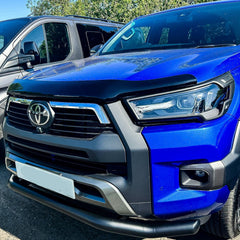 Toyota Hilux 2021 On Stx Head Light Guards - In Matte Black - Pair - Invincible & X