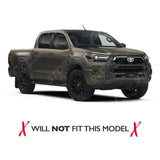 Toyota Hilux Mk8 2016-2020 - Stx Bonnet Guard Protector - Black - B003