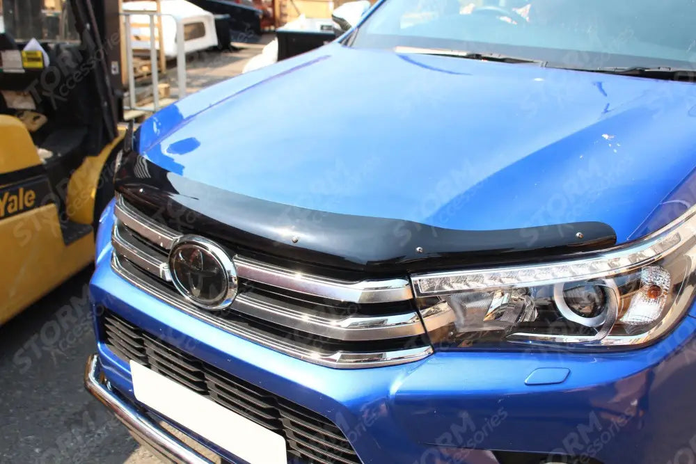 Toyota Hilux Mk8 2016-2020 - Stx Bonnet Guard Protector - Black - B003