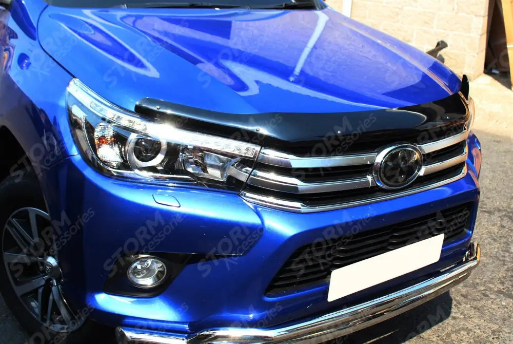 Toyota Hilux Mk8 2016-2020 - Stx Bonnet Guard Protector - Black - B003