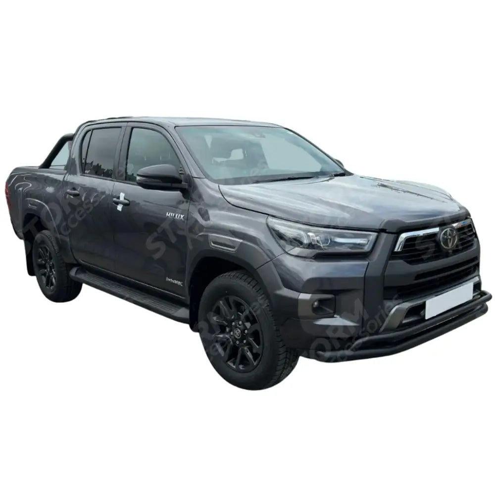 Toyota Hilux Mk8 2016-2020 - Stx Double Deck - City Bar - Spoiler Bar - Black