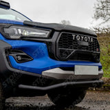 Toyota Hilux Mk8 2016-2026 Stx Powder Coated Spoiler Bar - 70mm - Black