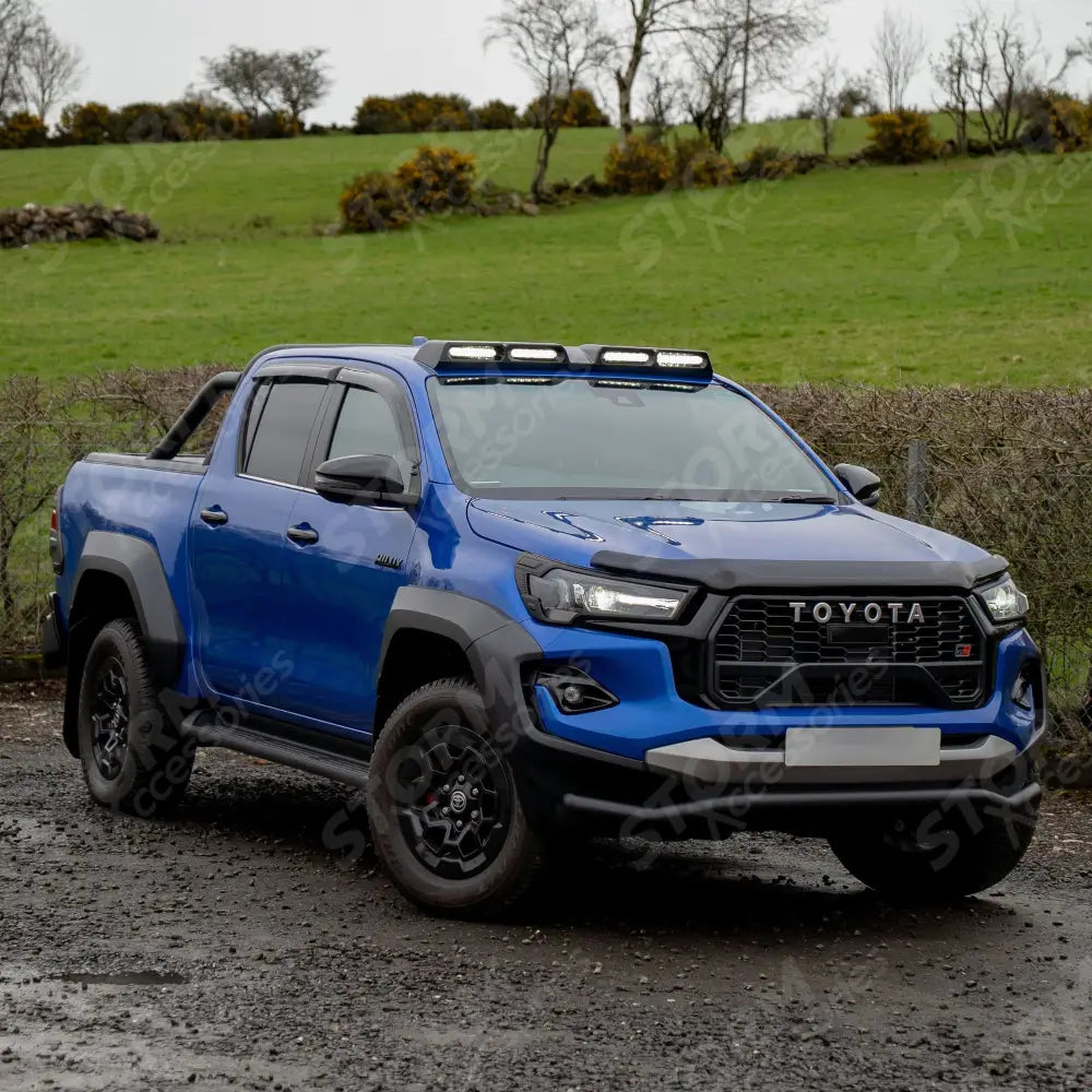 Toyota Hilux Mk8 2016-2026 Stx Powder Coated Spoiler Bar - 70mm - Black