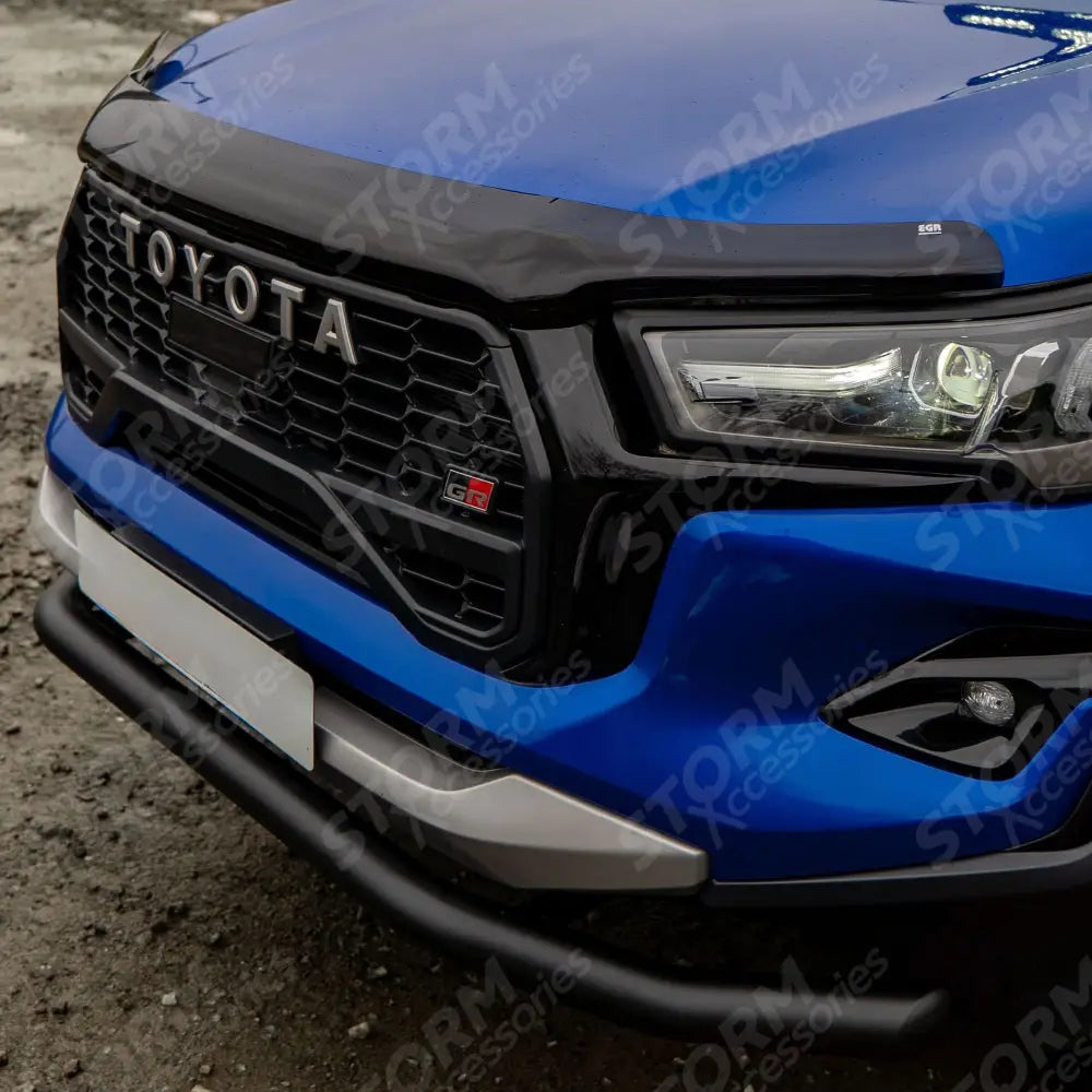 Toyota Hilux Mk8 2016-2026 Stx Powder Coated Spoiler Bar - 70mm - Black