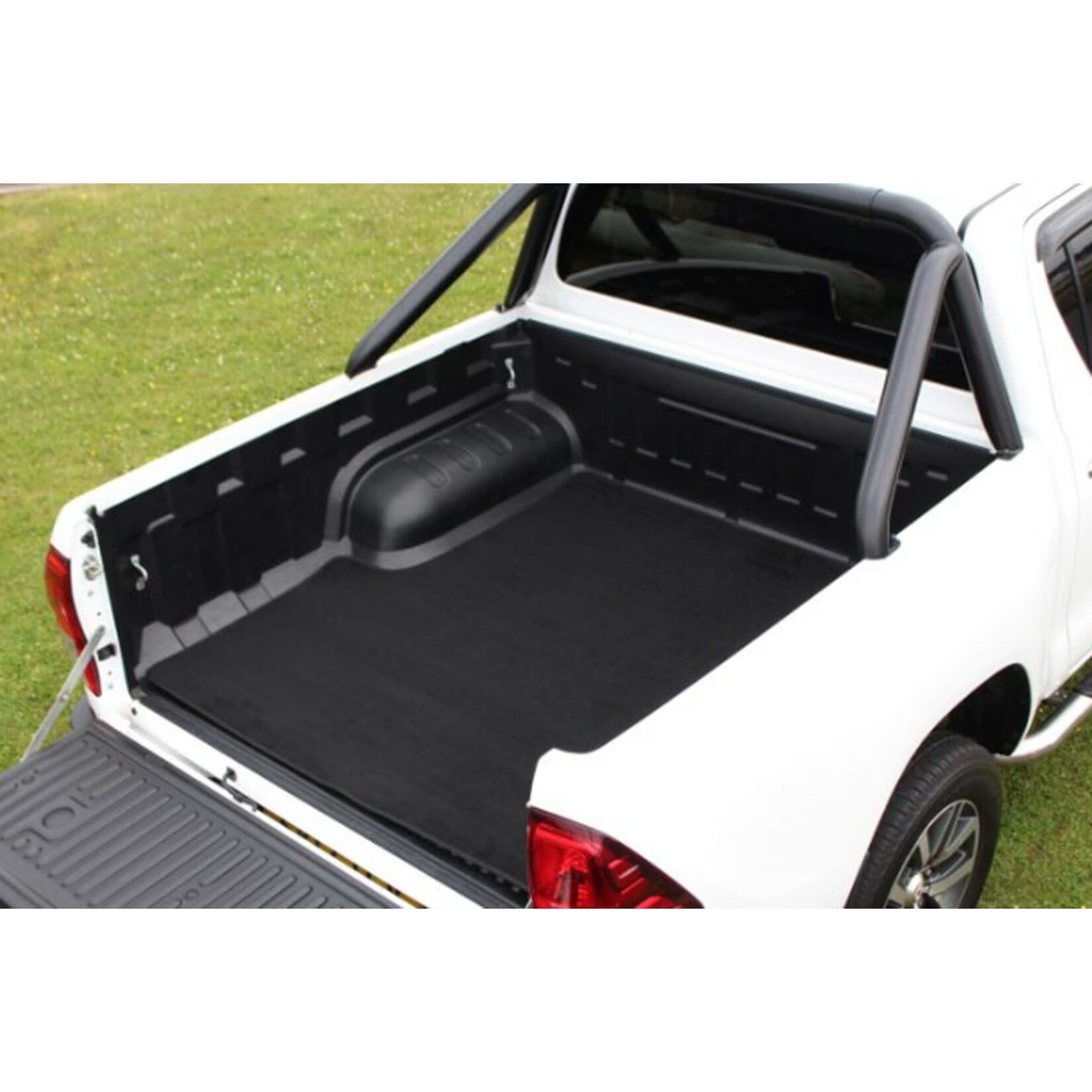 Toyota Hilux Mk8 2016 On Double Cab Load Bed Carpet Mat - Black