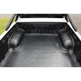 Toyota Hilux Mk8 2016 On Double Cab Load Bed Rubber Mat Black