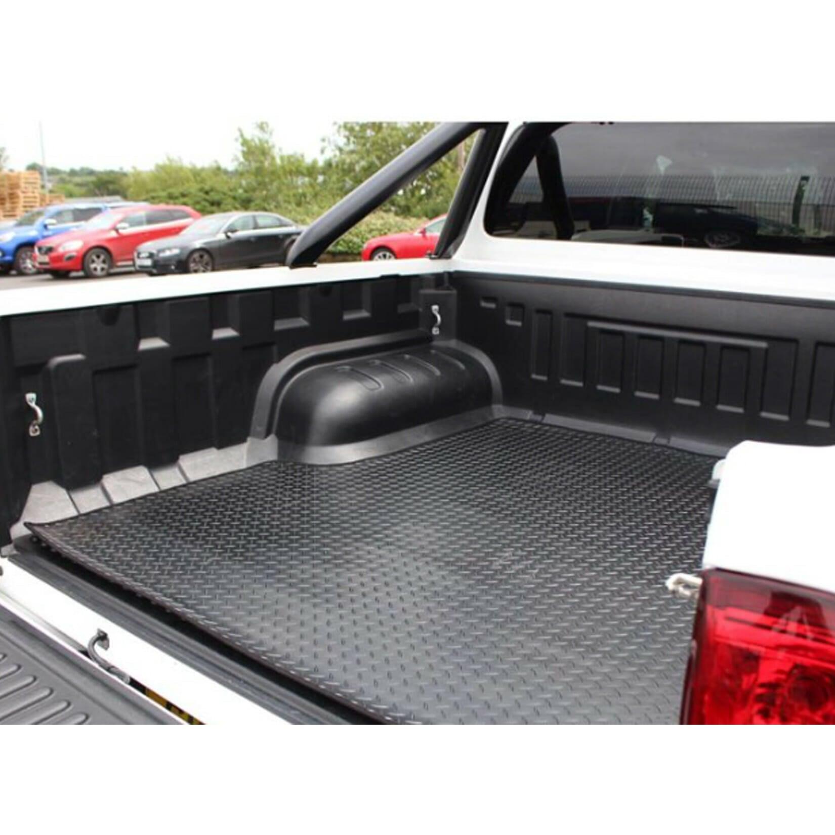 Toyota Hilux Mk8 2016 On Double Cab Load Bed Rubber Mat Black