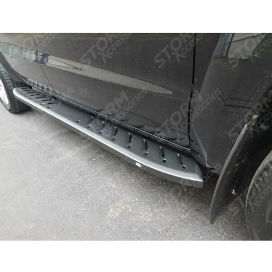 Toyota Hilux Mk8 2016 On Double Cab Shark Running Boards In Black
