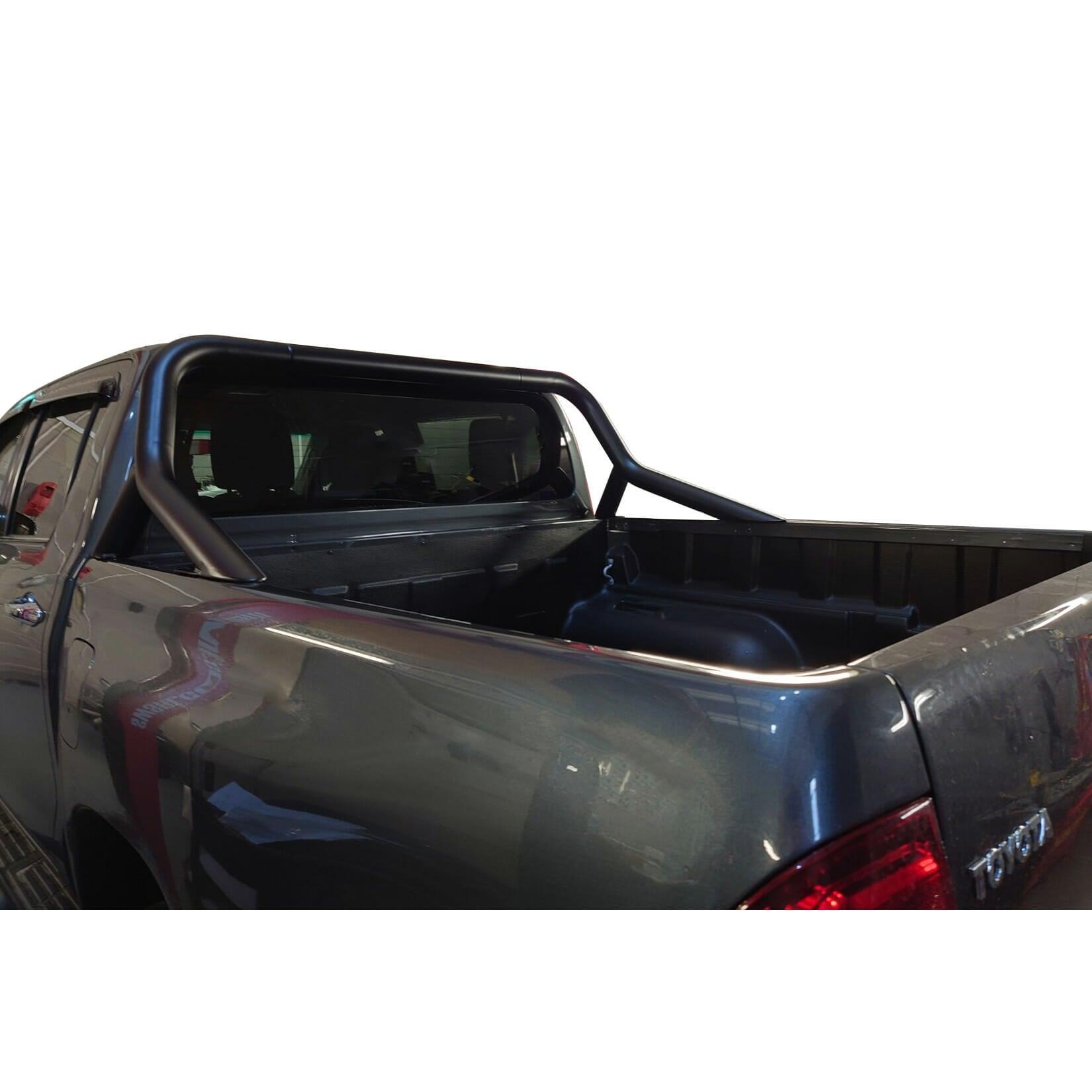 Toyota Hilux Mk8 2016 On / Isuzu D Max 2021+ - Double Cab Stx S/s Roll Bar - Black