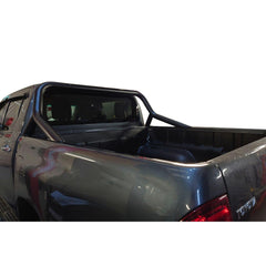 TOYOTA HILUX MK8 2016 ON / ISUZU D MAX 2021+ - DOUBLE CAB STX S/S ROLL BAR - BLACK - Storm Xccessories2