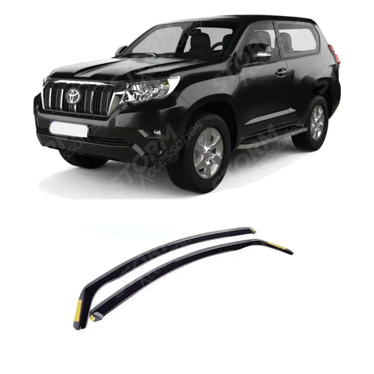 Toyota Landcruiser 150 - 2009 On - 3 Door - Stx Internal Wind Deflectors - 2 Pcs Set - W144