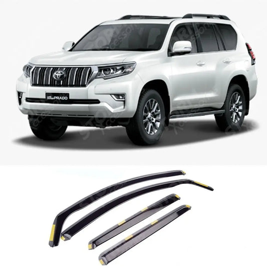 Toyota Landcruiser 150 - 5 Door - 2009 On - Stx Internal Wind Deflectors 4 Pcs Set - W145