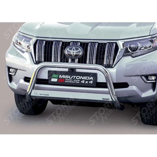 Toyota Landcruiser Lc150 2018 On Misutonida Ec Approved Front A-bar - 63mm - Stainless Steel