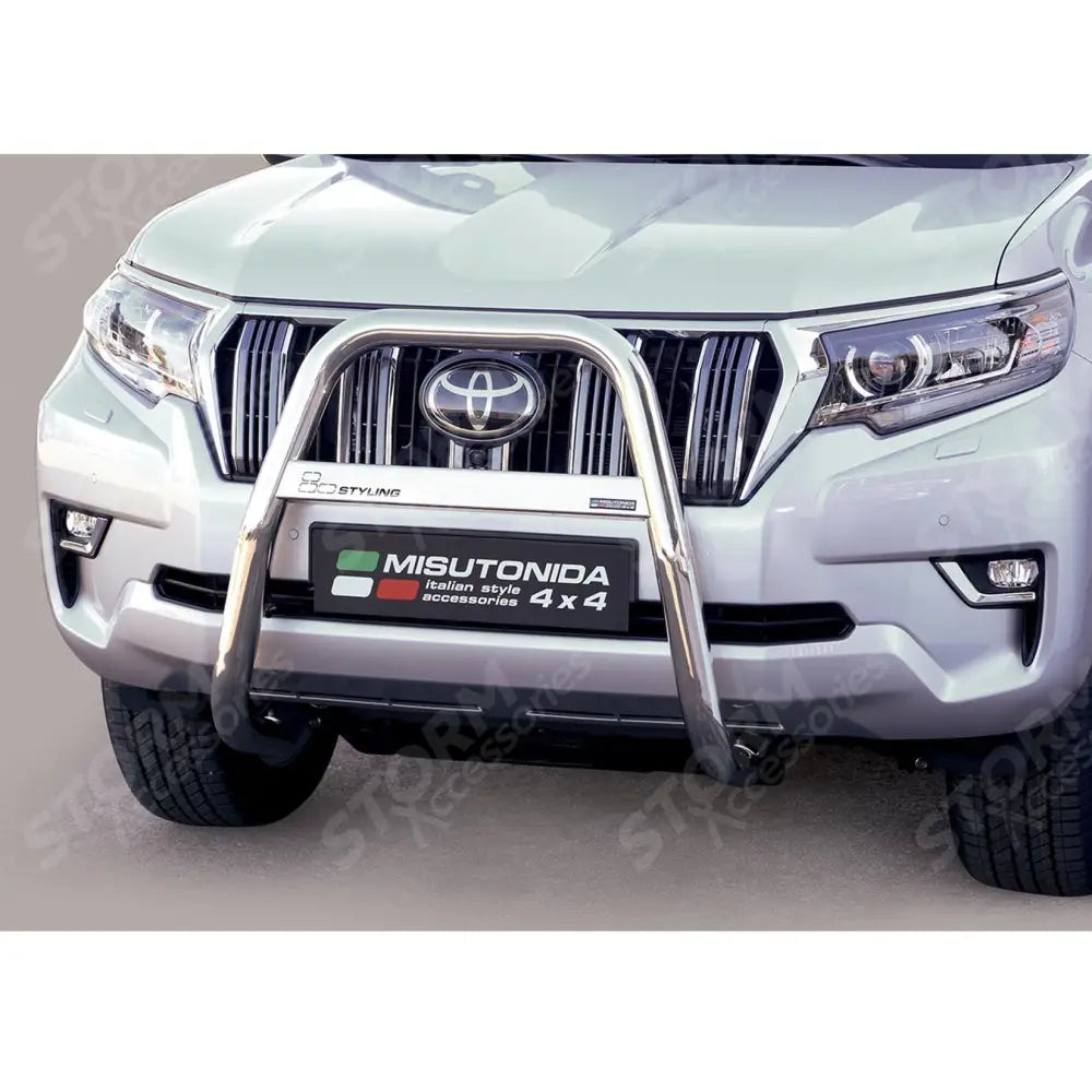 Toyota Landcruiser Lc150 2018 On Misutonida High Front Bar - 63mm - Stainless Steel