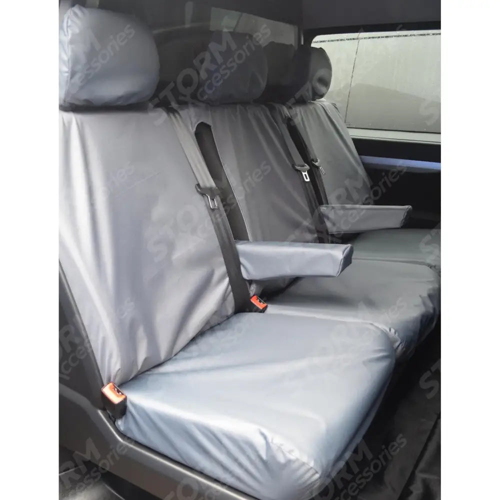 Toyota Proace 2016 On Rear Triple Passenger Seat Covers - Grey