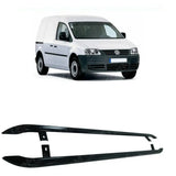 Trapezoid Side Bars in Gloss Black For VW Caddy SWB 2004-2020