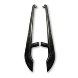 Trapezoid Side Bars In Gloss Black For Vw Transporter T5 & T6 Lwb 2003-2023