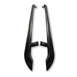Trapezoid Side Bars In Gloss Black For Vw Transporter T5 & T6 Lwb 2003-2023