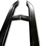 Trapezoid Side Bars In Gloss Black For Vw Transporter T5 & T6 Lwb 2003-2023
