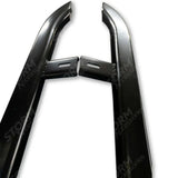 Trapezoid Side Bars In Gloss Black For Vw Transporter T5 & T6 Lwb 2003-2023