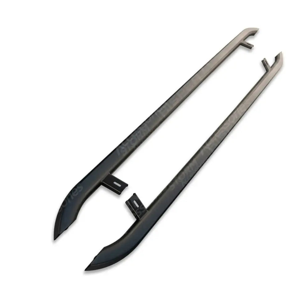 Trapezoid Side Bars In Matt Black For Vw Transporter T5 & T6 Lwb 2003-2023