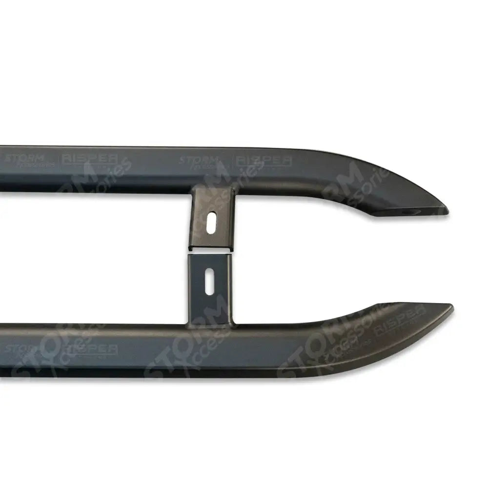 Trapezoid Side Bars In Matt Black For Vw Transporter T5 & T6 Lwb 2003-2023