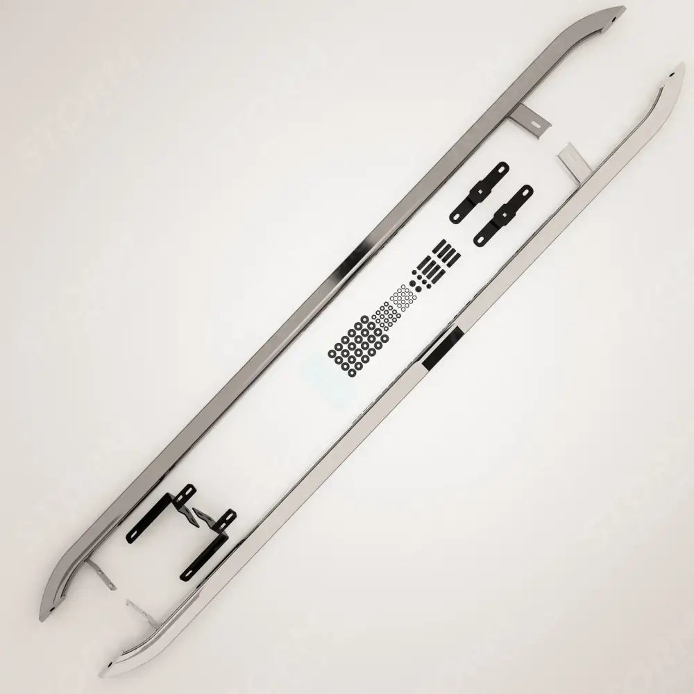 Trapezoid Side Bars In Stainless Steel For Volkswagen Transporter SWB T7 2025 On