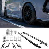 Trapezoid Side Bars SWB In Gloss Black For Ford Transit Custom MK2 2024 on