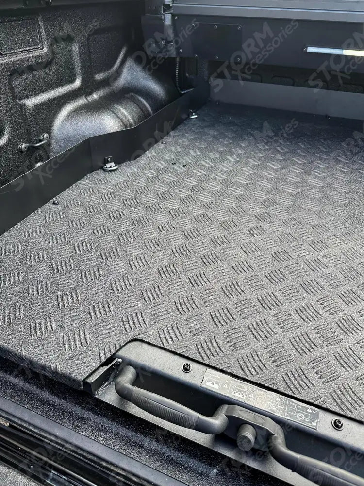 Universal Heavy Duty Load Bed Metal Sliding Tray For Double Cab Pick Ups - In Black