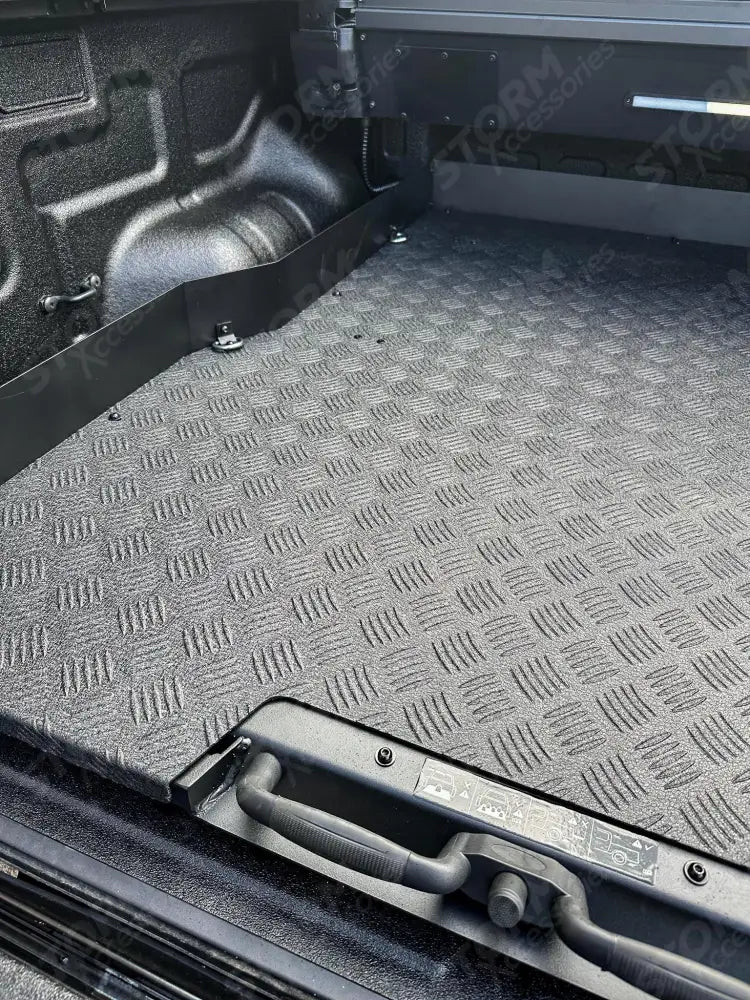 Universal Heavy Duty Load Bed Metal Sliding Tray For Double Cab Pick Ups - In Black