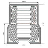 Universal Heavy Duty Plastic Load Bed Sliding Tray - Double Cab Pickup