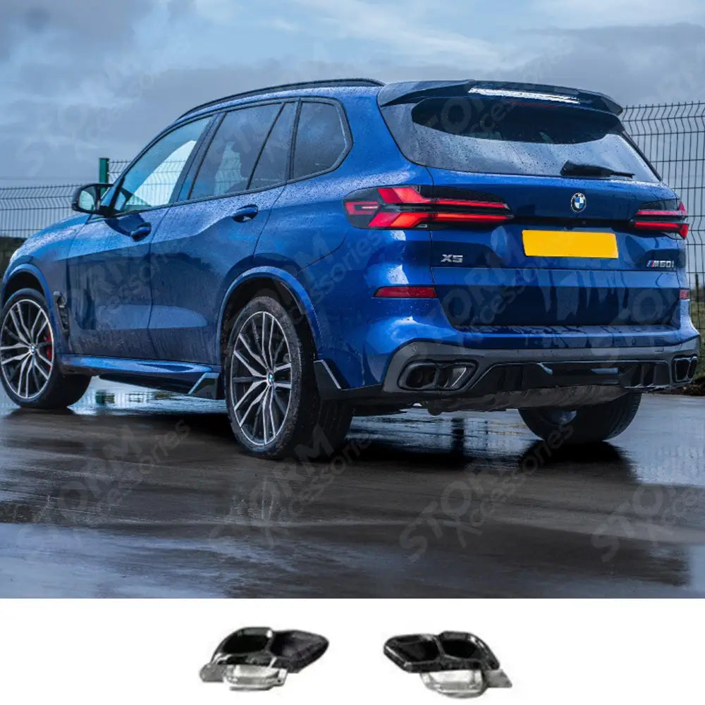 Upgrade Exhaust Tips Pair For BMW X5 G05 LCI M Sport 2023+
