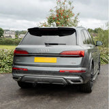 Upper Rear Spoiler In Gloss Black For Audi Q7 S-line 2016+