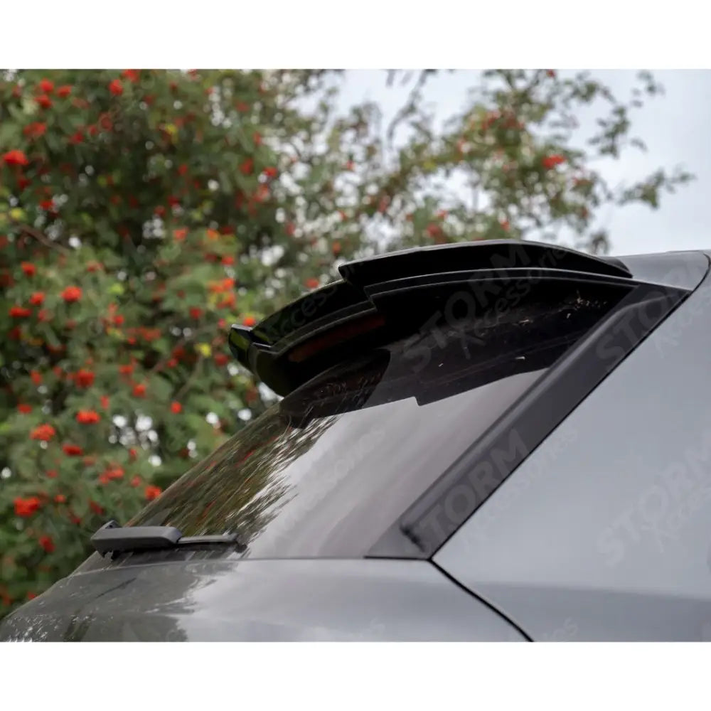Upper Rear Spoiler In Gloss Black For Audi Q7 S-line 2016+