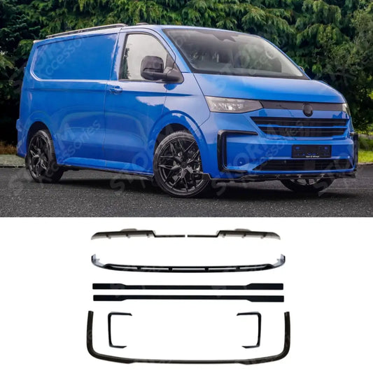 V1 Premium Aero Kit In Gloss Black For Volkswagen Transporter T7 SWB 2025 on