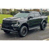 V2 Black Powder Coat Front Spoiler Bar For Ford Ranger T9 2023 On Double Deck