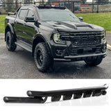 V2 Black Powder Coat Front Spoiler Bar For Ford Ranger T9 2023 On Double Deck
