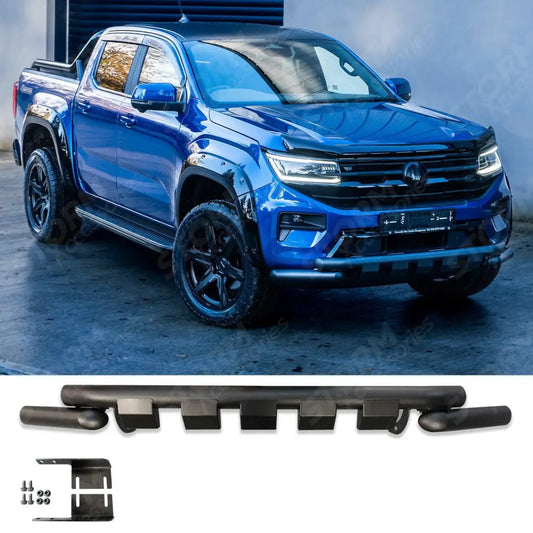V2 Black Powder Coat Front Spoiler Bar For Vw Amarok 2023 On