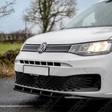 V2 Front Splitter Gloss Black For Vw Caddy 2021 On