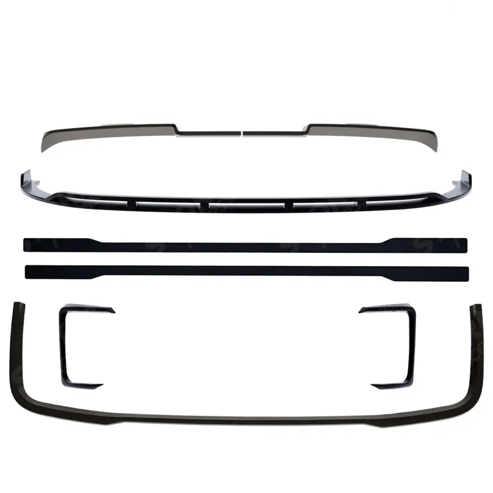 V2 Premium Aero Kit In Gloss Black For Volkswagen Transporter T7 LWB 2025 on