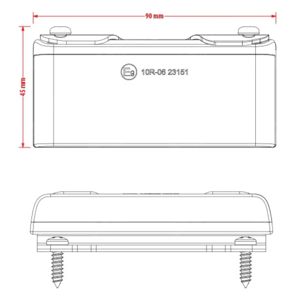 Van Master Atom Discreet R23 Reverse Light With Strobe
